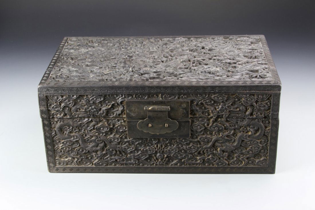 Chinese Zitan Wood Box (1 of 6)