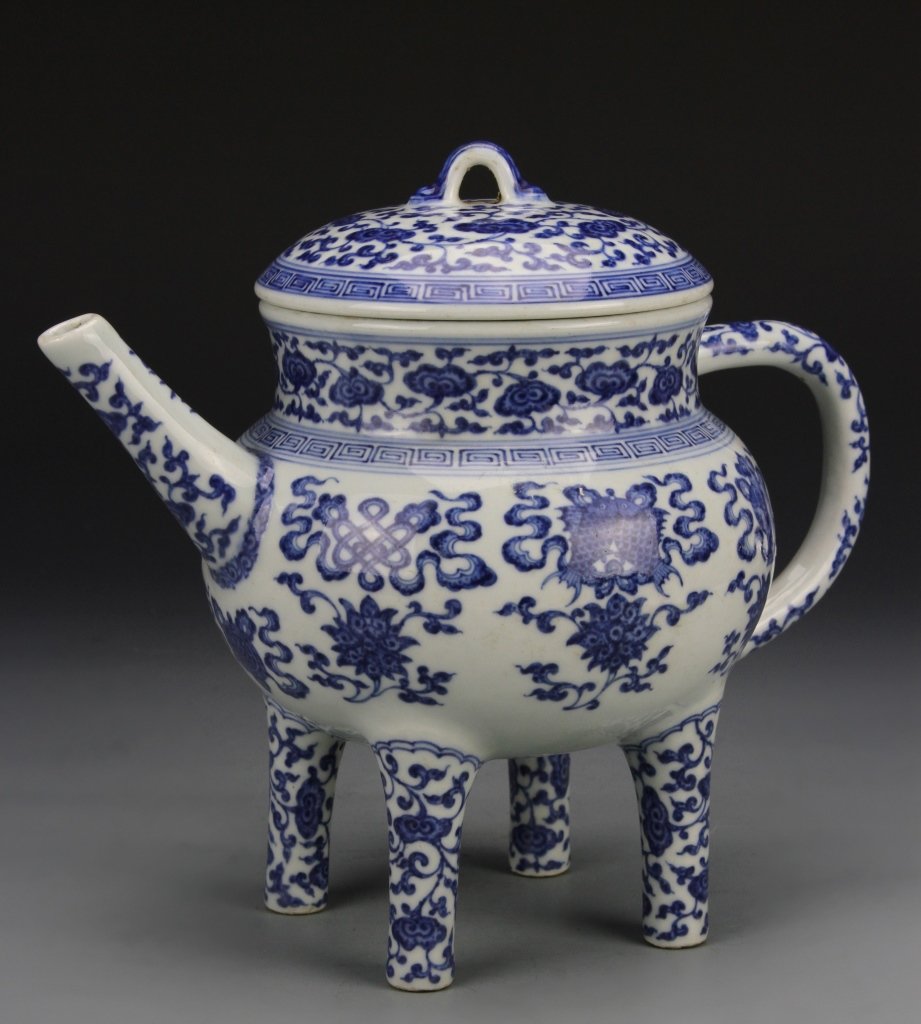 Chinese Blue and White Hehu Pot (1 of 10)