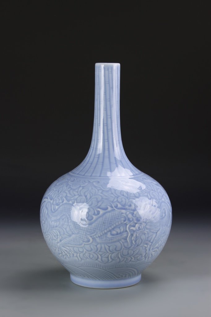 Chinese Celadon Dragon Vase (1 of 5)