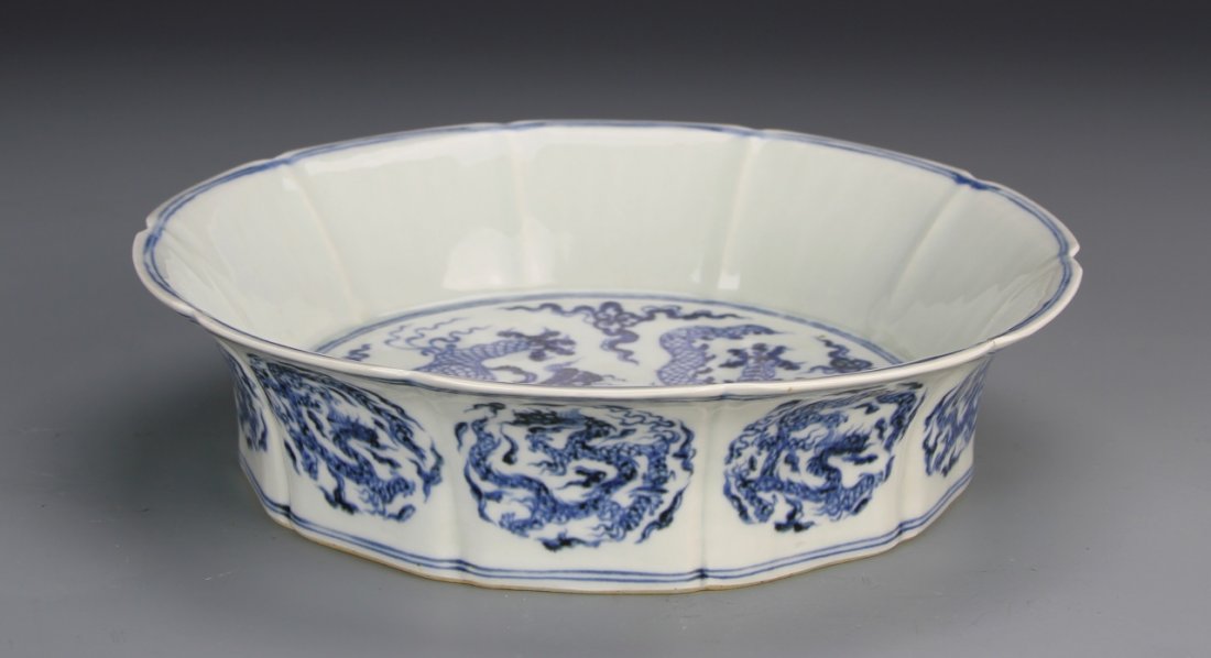 Chinese Blue and White Brush Washer (1 of 4)