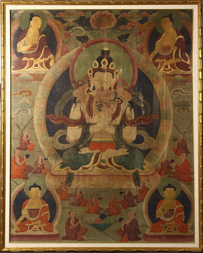 Framed Tibetan Thangka (1 of 10)