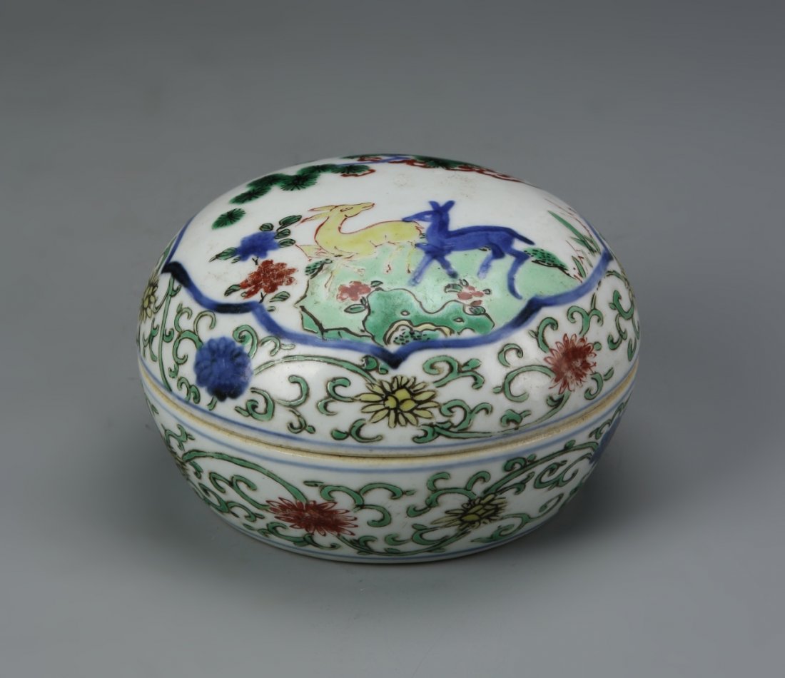 Chinese Wucai Jar Box (1 of 6)