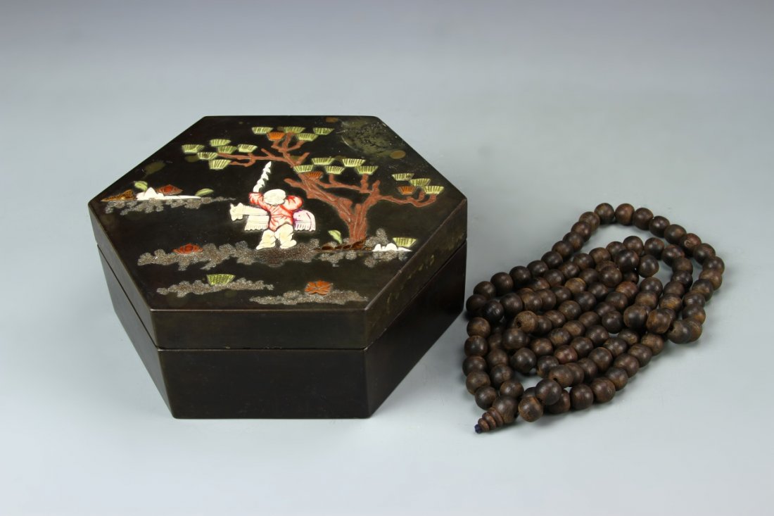 Chinese Chenxiang Wood Prayer Beads (1 of 6)