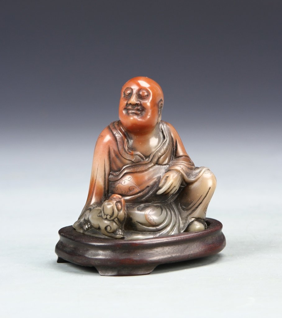 Chinese Shoushan Stone Luohan (1 of 5)