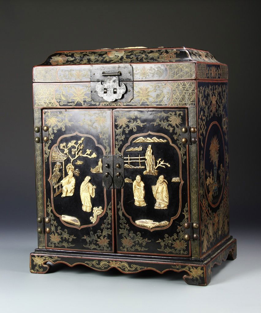Chinese Lacquer Jewelry Box (1 of 7)