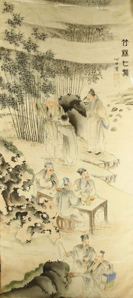 Two Chinese Silk Paintings (1 of 4)