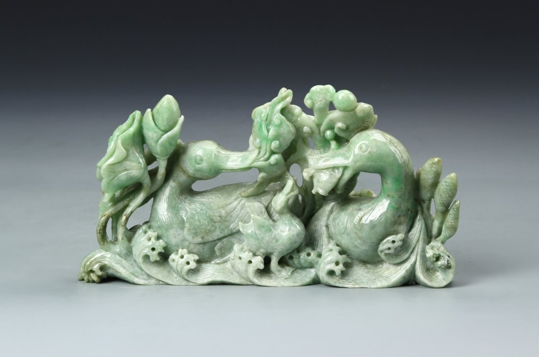 Chinese Jadeite Duck Boulder (1 of 5)