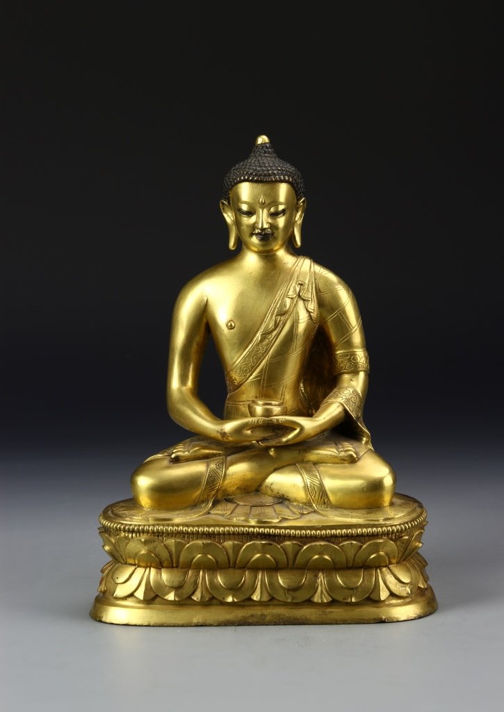Chinese Gilt Bronze Buddha (1 of 5)