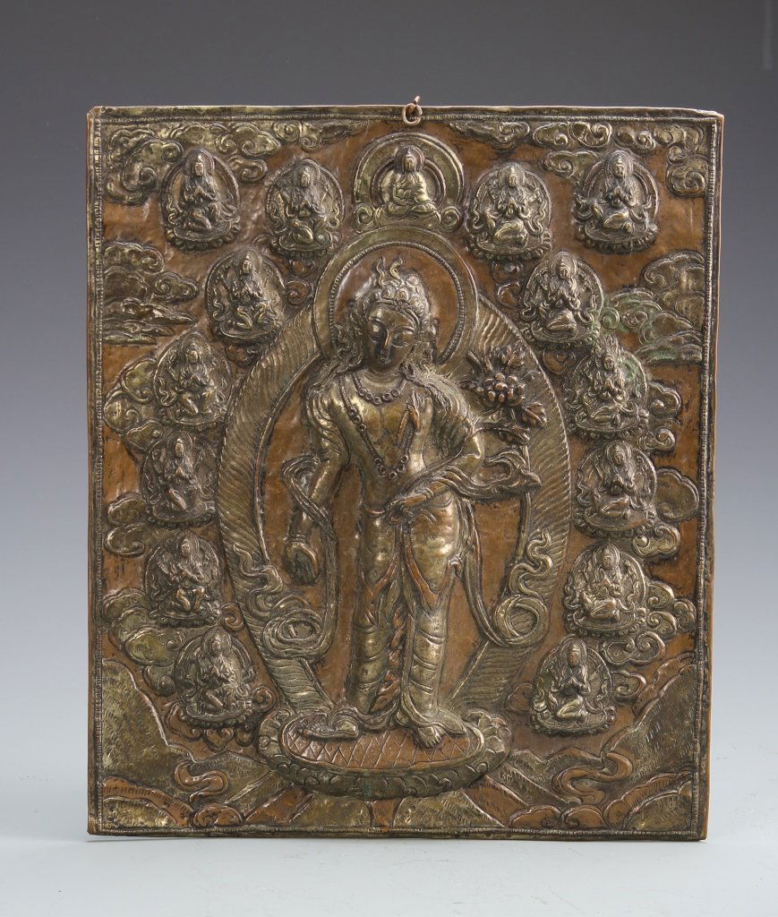 Tibetan Metal Buddha Artwork (1 of 3)