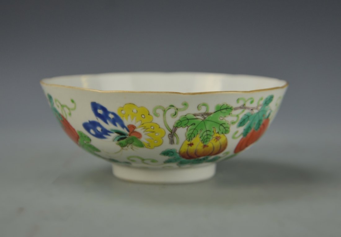 Chinese Antique Famille Rose Bowl (1 of 4)