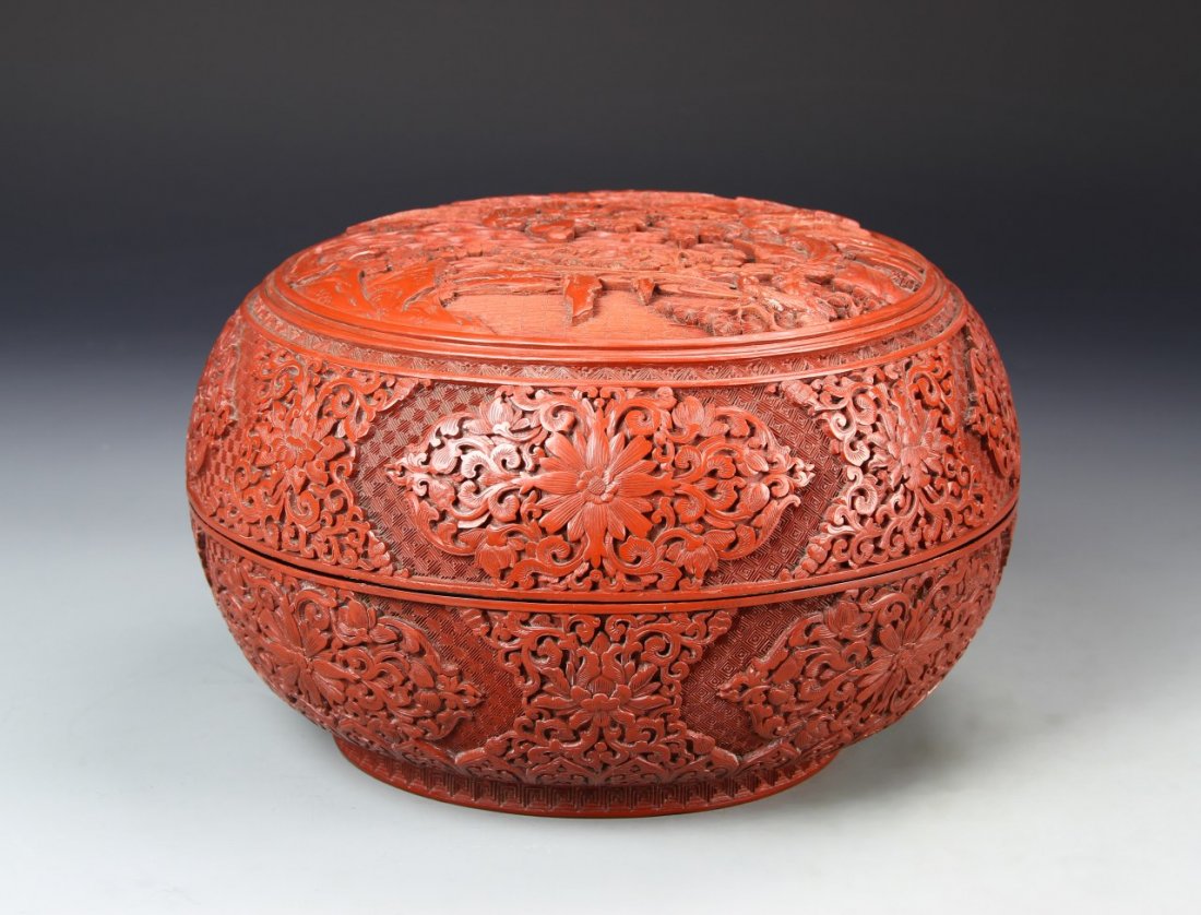 Chinese Cinnabar Box (1 of 4)
