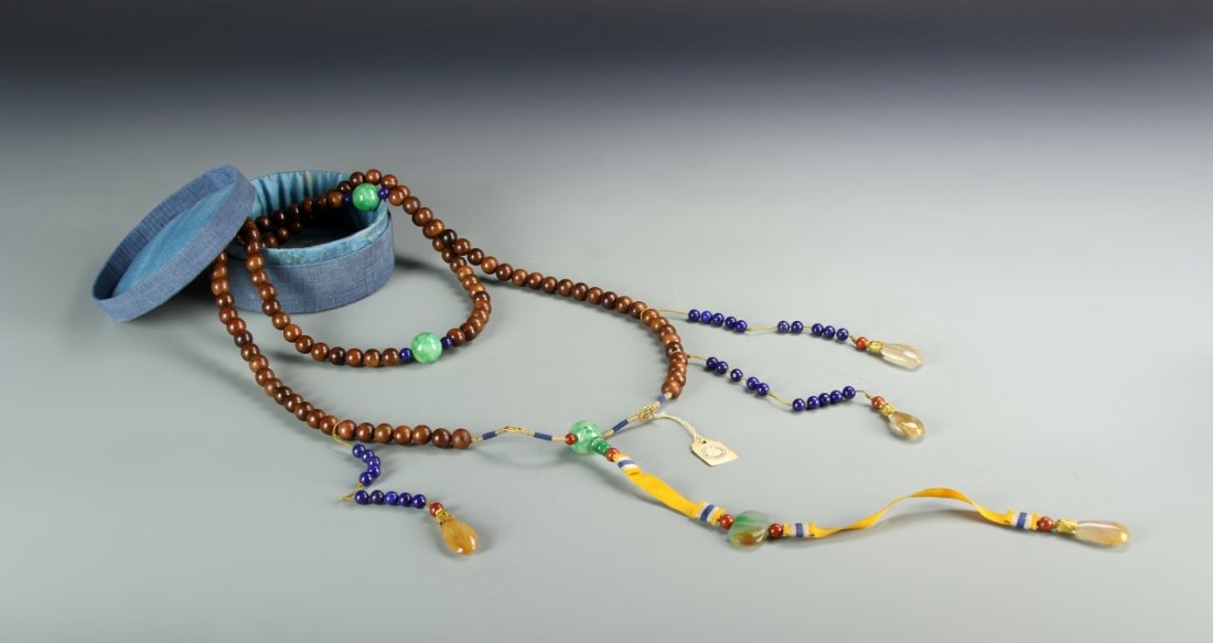 Chinese Imperial Huanghuali Court Necklace (1 of 8)