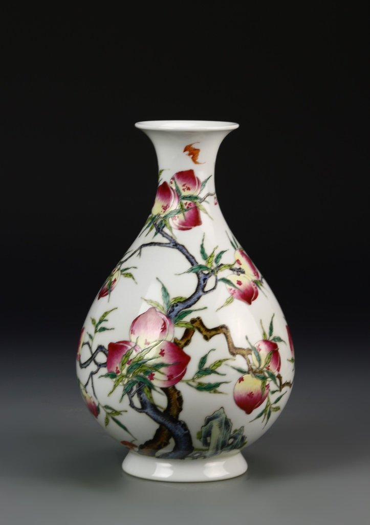 Chinese Famille Rose Yuhuchunping Vase (1 of 7)