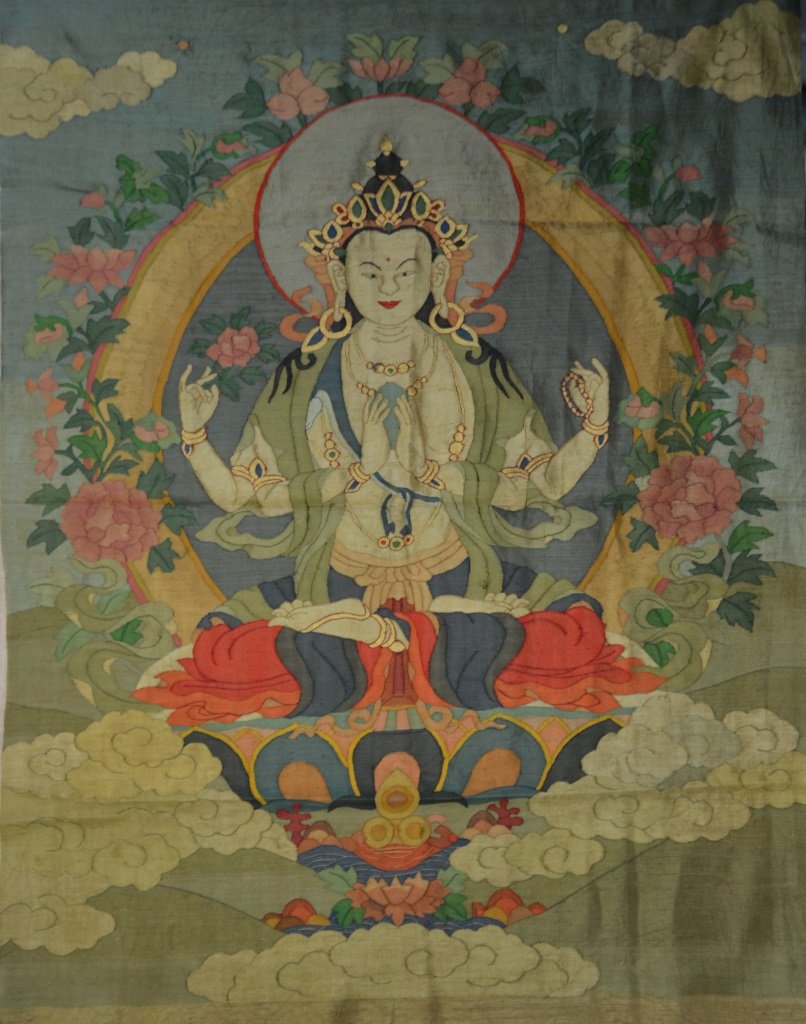 Tibetan Silk Kesi Embroidery Thangka (1 of 2)