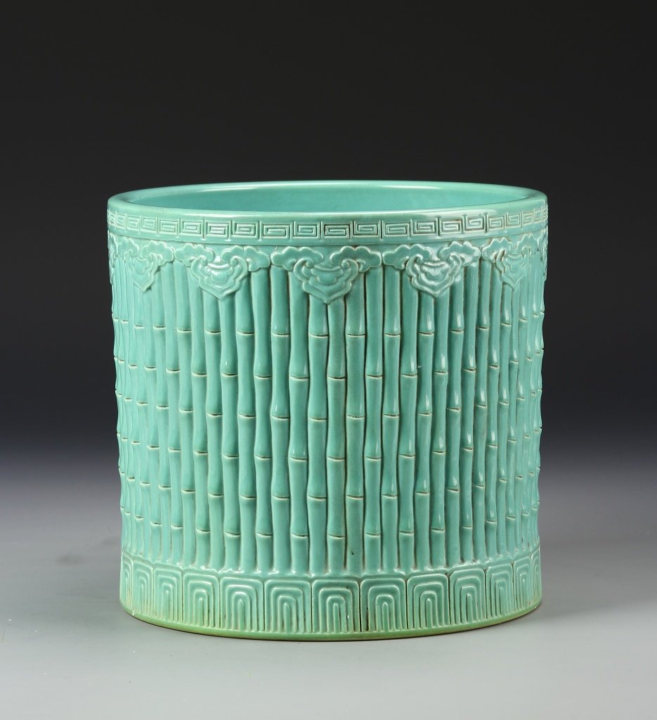 Chinese Green Brush Pot (1 of 4)