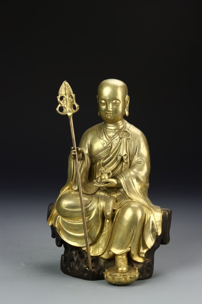 Chinese Gilt Monk (1 of 4)
