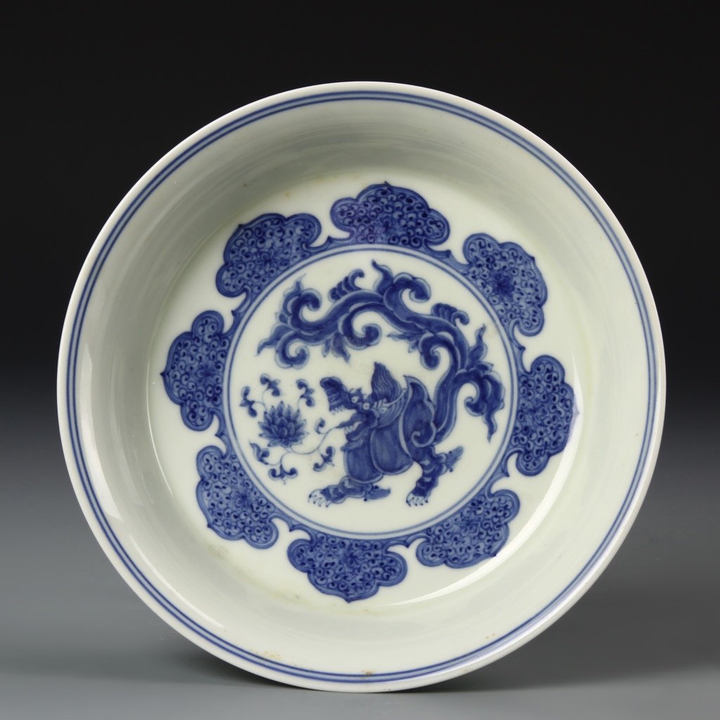 Fine, Chinese Blue and White Dish, Chenghua mark (1 of 6)