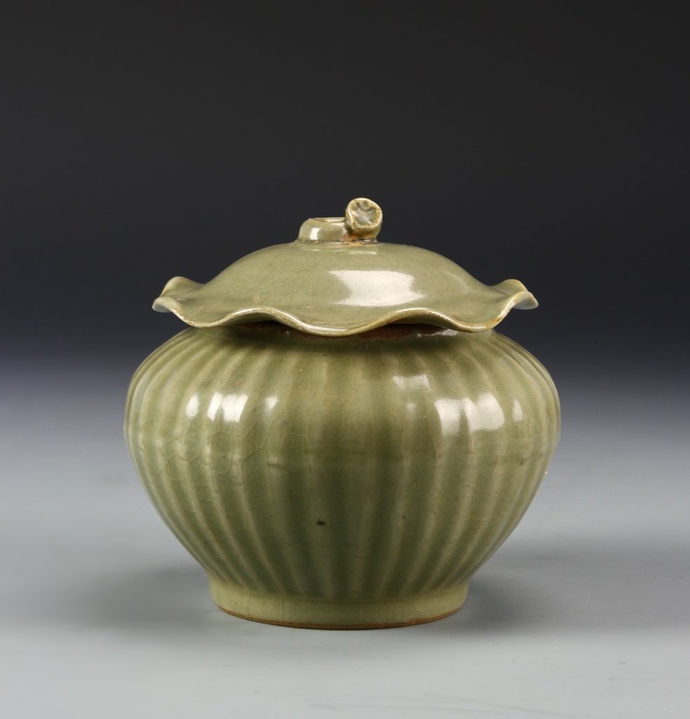 Chinese Celadon Jar (1 of 4)