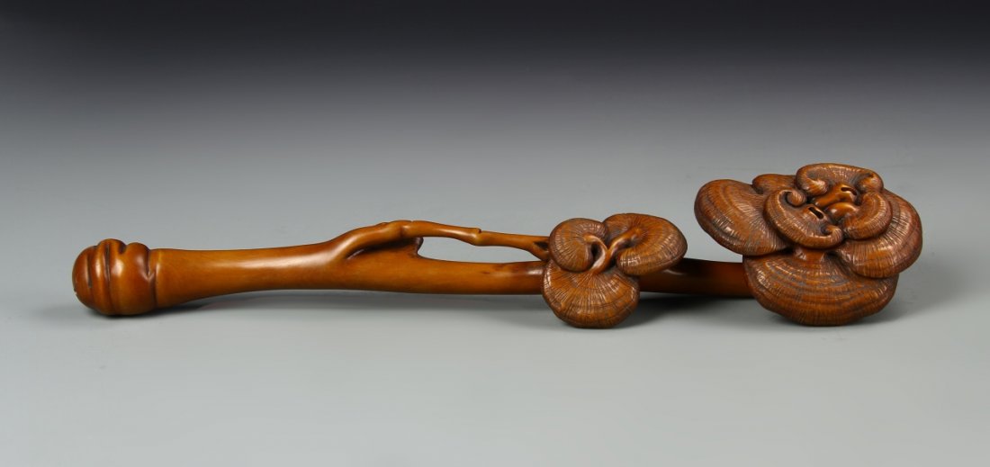 Chinese Boxwood Ruyi Scepter (1 of 3)