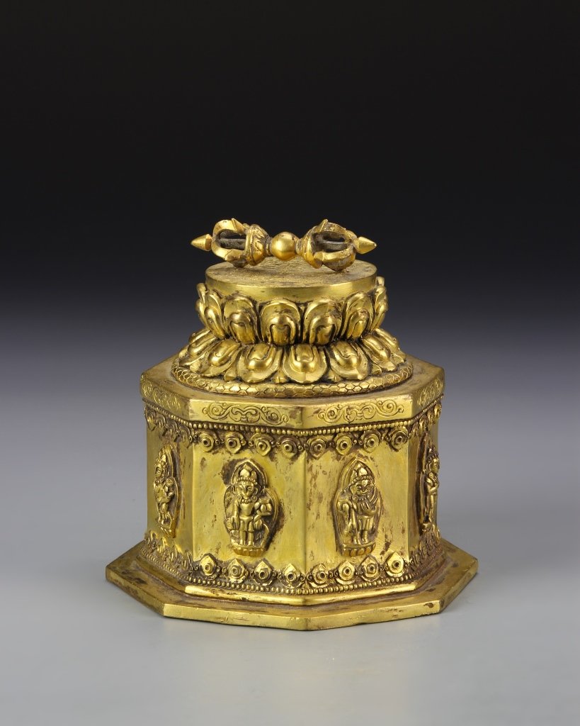 Chinese Gilt Tibetan Buddhist Ornament (1 of 6)