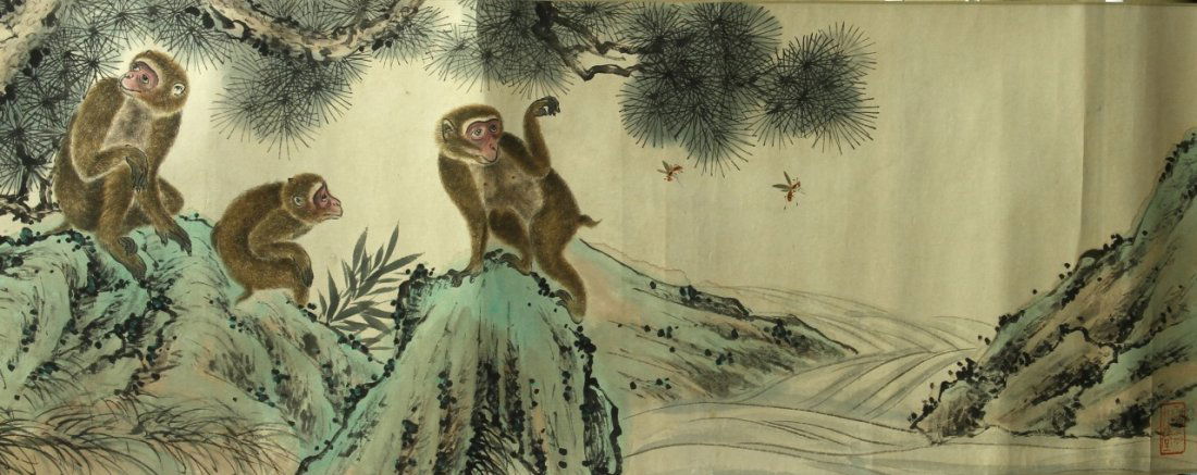 Chinese Hand Scroll of Monkeys (1 of 10)