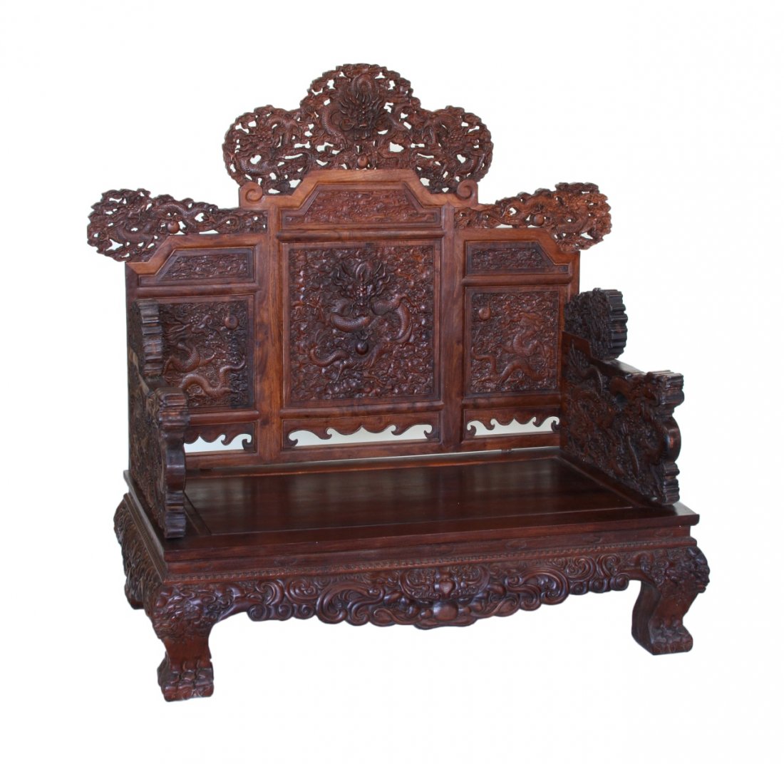 Chinese Hardwood Dragon Throne (1 of 10)