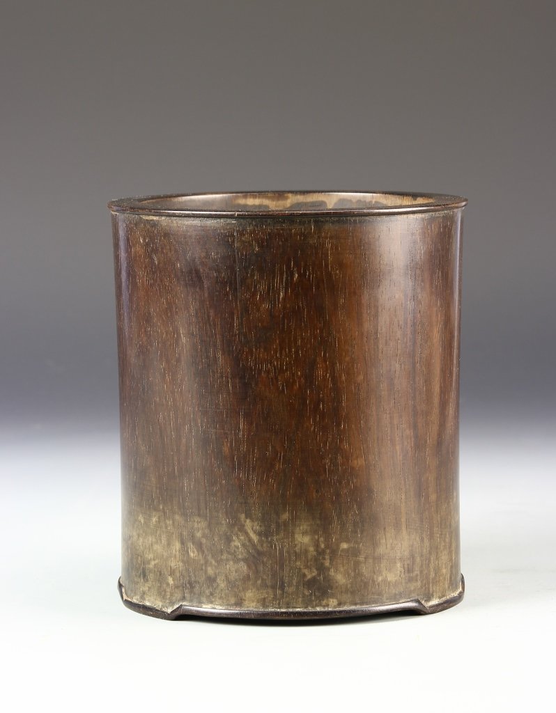 Chinese Zitan Brush Pot (1 of 5)