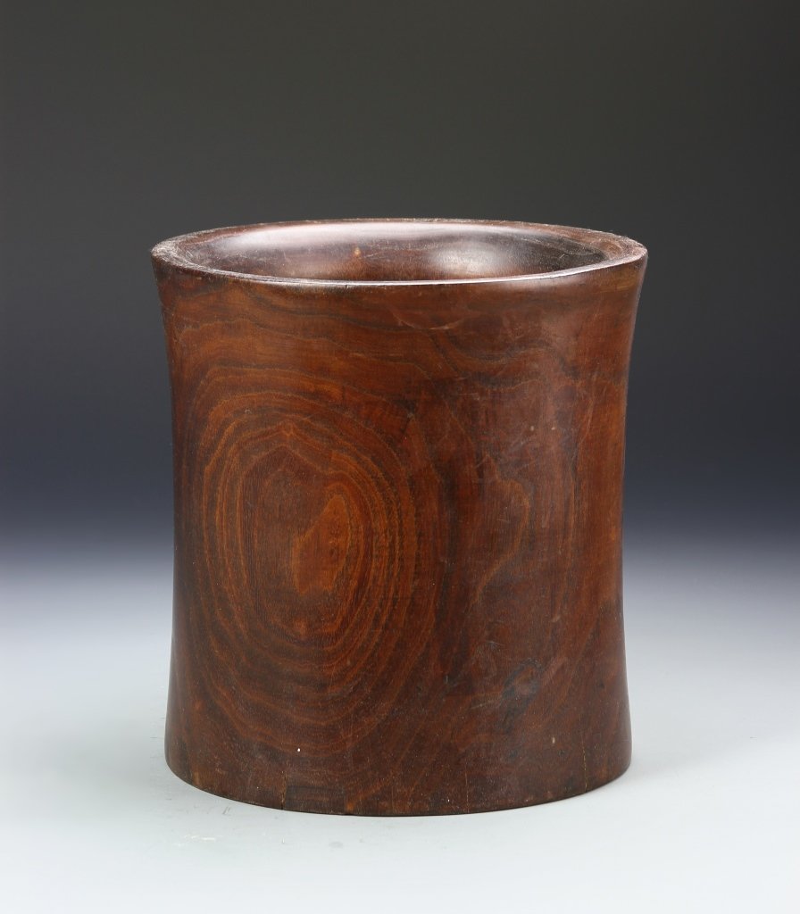 Chinese Hardwood Brush Pot (1 of 5)