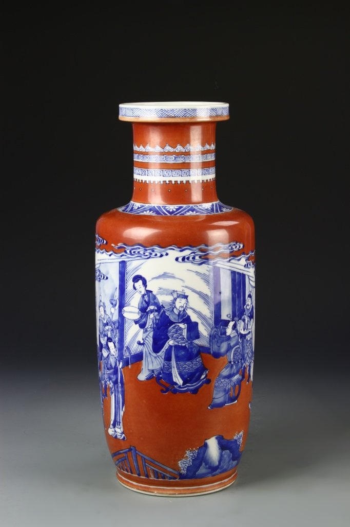 Chinese Blue and Red Vase (1 of 7)