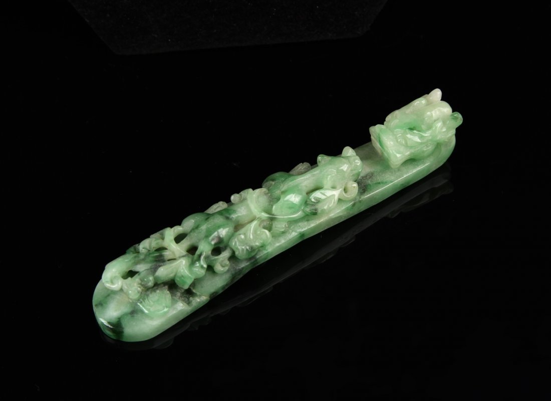 Chinese Jadeite Dragon Buckle (1 of 3)