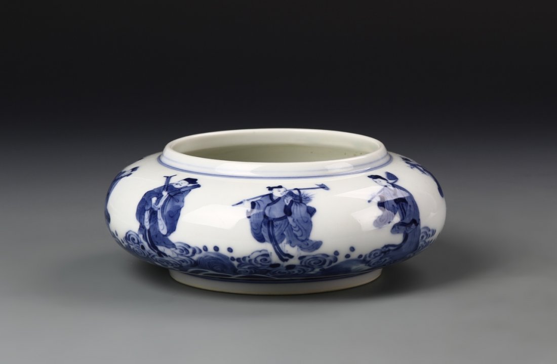 Chinese Blue and White Censer (1 of 6)