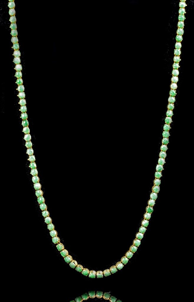 Chinese Jadeite Beads Necklace (1 of 6)