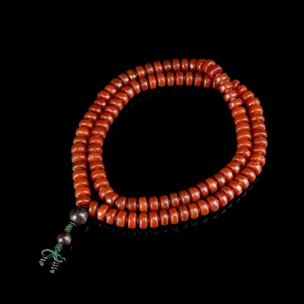 Chinese Tibetan Agate Prayer Beads (1 of 2)
