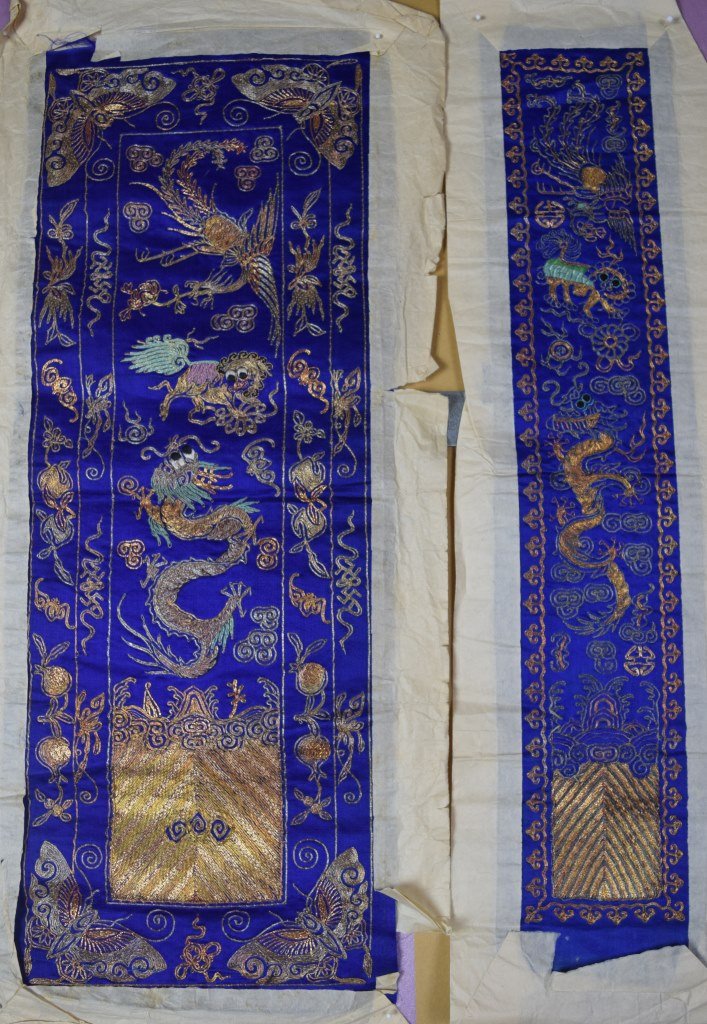 Two Chinese Silk Embroidery Panels (1 of 4)