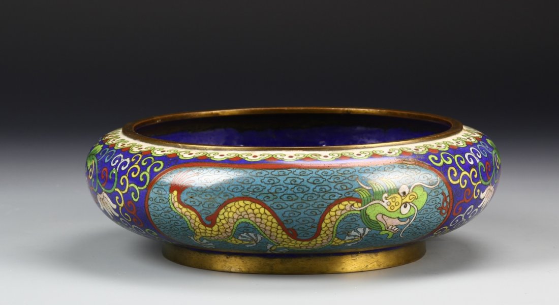 Chinese Cloisonne Brush Washer (1 of 5)
