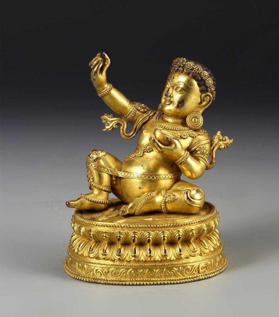 Chinese Gilt Buddha (1 of 4)