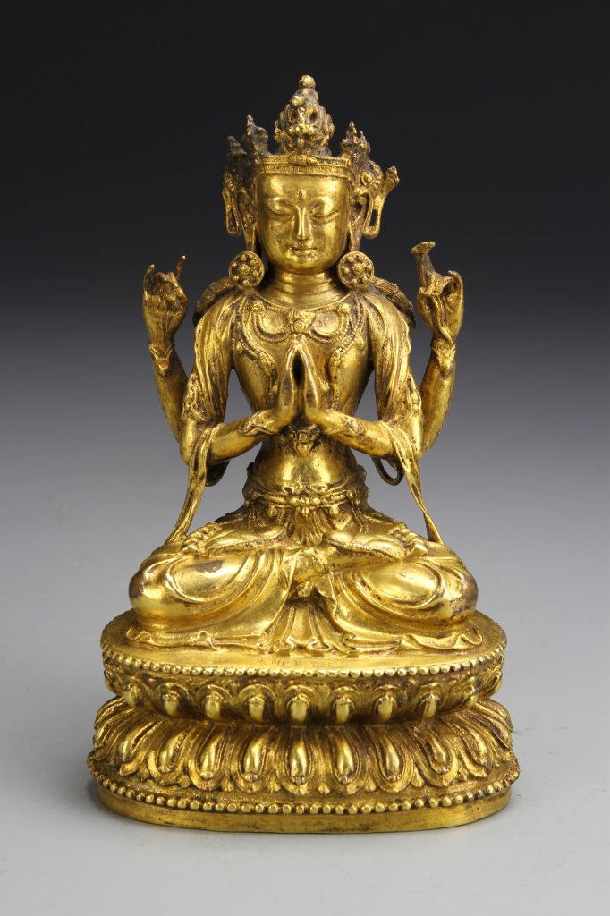 Chinese Gilt-Copper Buddha (1 of 7)