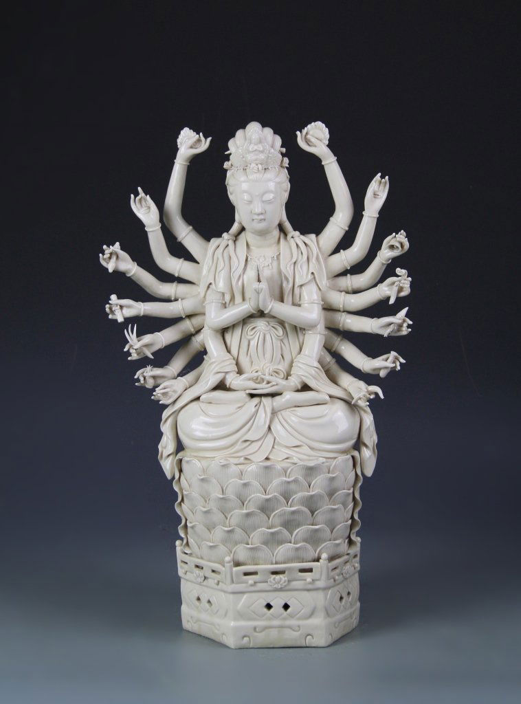 Chinese Blanc De Chine Guan Yin Statue (1 of 7)