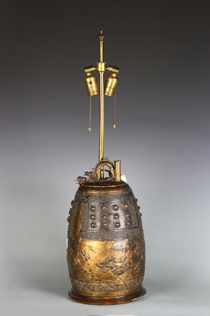 Chinese Bronze Bell Lamp (1 of 4)
