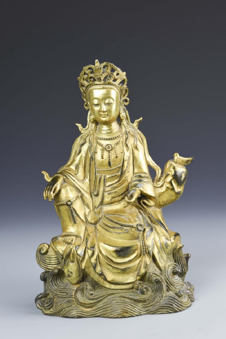 Chinese Gilt Buddha (1 of 6)