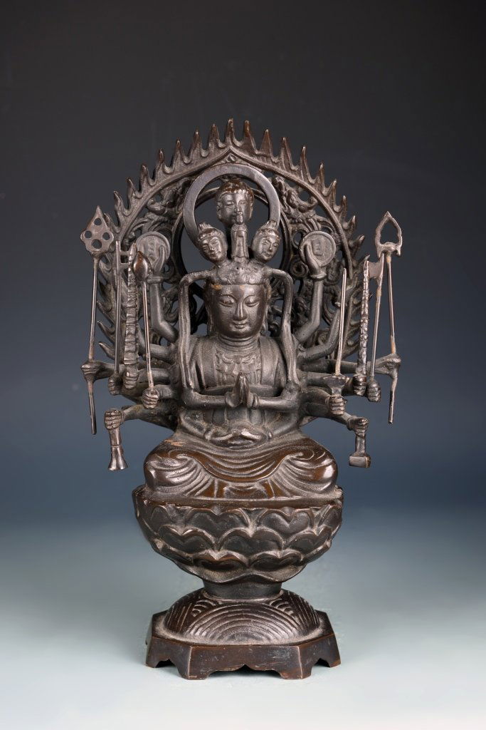 Chinese Iron Cast Buddha (1 of 2)