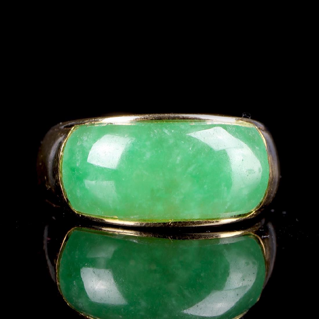 Chinese Jadeite Gold Ring (1 of 4)