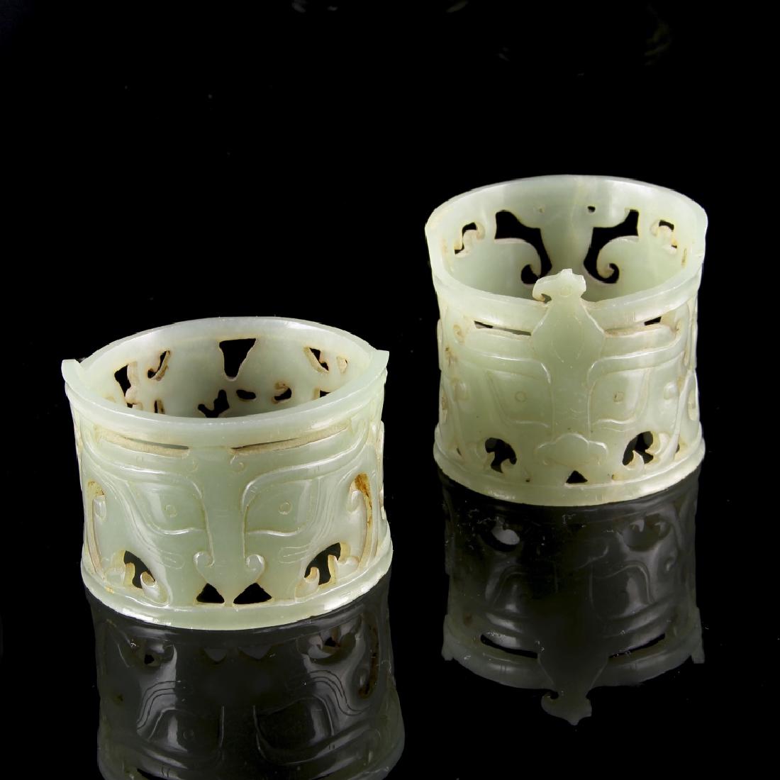 Two Chinese Jade Hair Tubes (1 of 3)