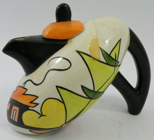 A Lorna Bailey bullet shape teapot The Limes: A Lorna Bailey bullet shape teapot The Limes