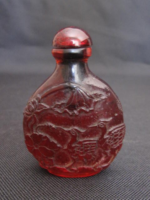 Chinese Amber Snuff Bottle - 2