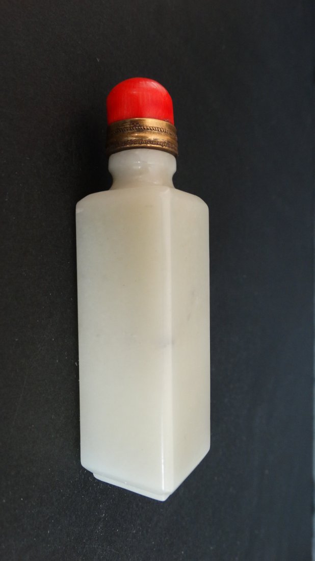 Chinese 和田玉长方形: Chinese 和田玉长方形香炉 Hetian jade rectangular incense burneH:4"