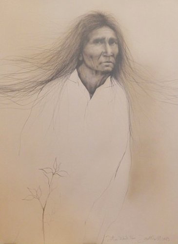 Frank Howell, "Teton Wind": Artist Name: Frank Howell Title: Teton Wind Year: 1985 Edition: Edition Of 200 Medium: Lithograph Dimensions: 30h x 22.5w in Signed: Signed in pencil