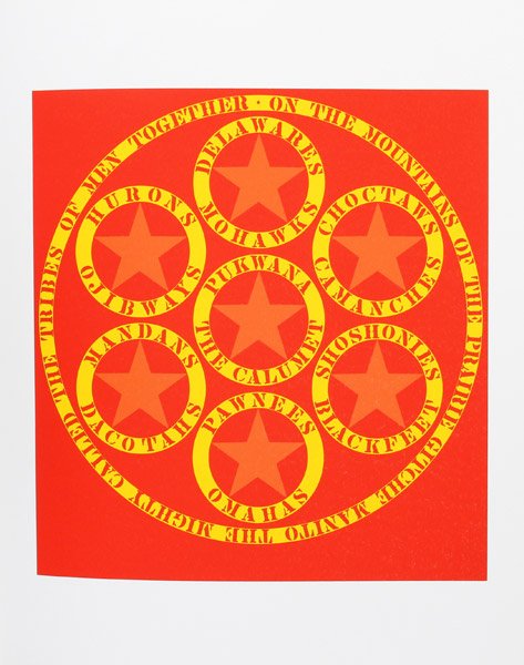 Robert Indiana, "The Calumet (from the American Dream P: Artist Name: Robert Indiana Title: The Calumet (from the American Dream Portfoilo) Year: 1961-1997 Edition: Edition Of 395 Medium: Screenprint Dimensions: 22h x 17w x 0d in Signed: Un