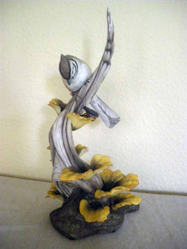 Boehm Figural Porcelain Bird "Bridled Fit": A Boehm figural porcelain bird "Bridled Fit", measuring 10" high.