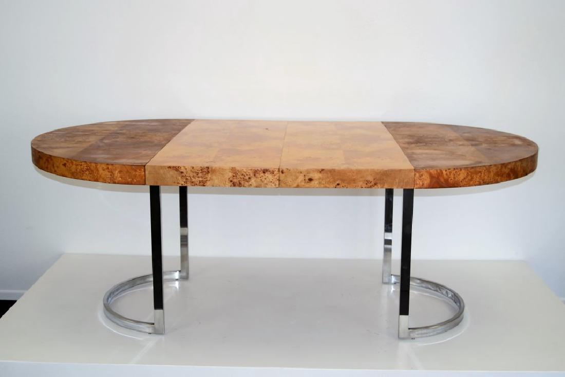 Milo Baughman Style Table w/2 Leaves (1 of 6)